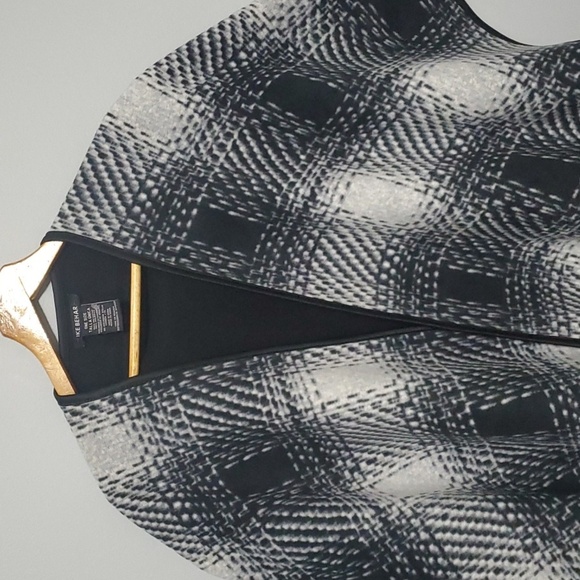 Ike Behar Wrap sweater women's one size cape black grey gray comfy wrap Cozy - Picture 2 of 10